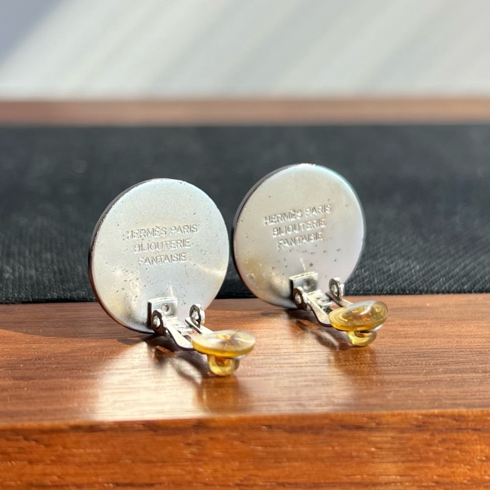 HERMÈS Bijouterie CLIP ON BACK EARRINGS - Picture 4 of 6